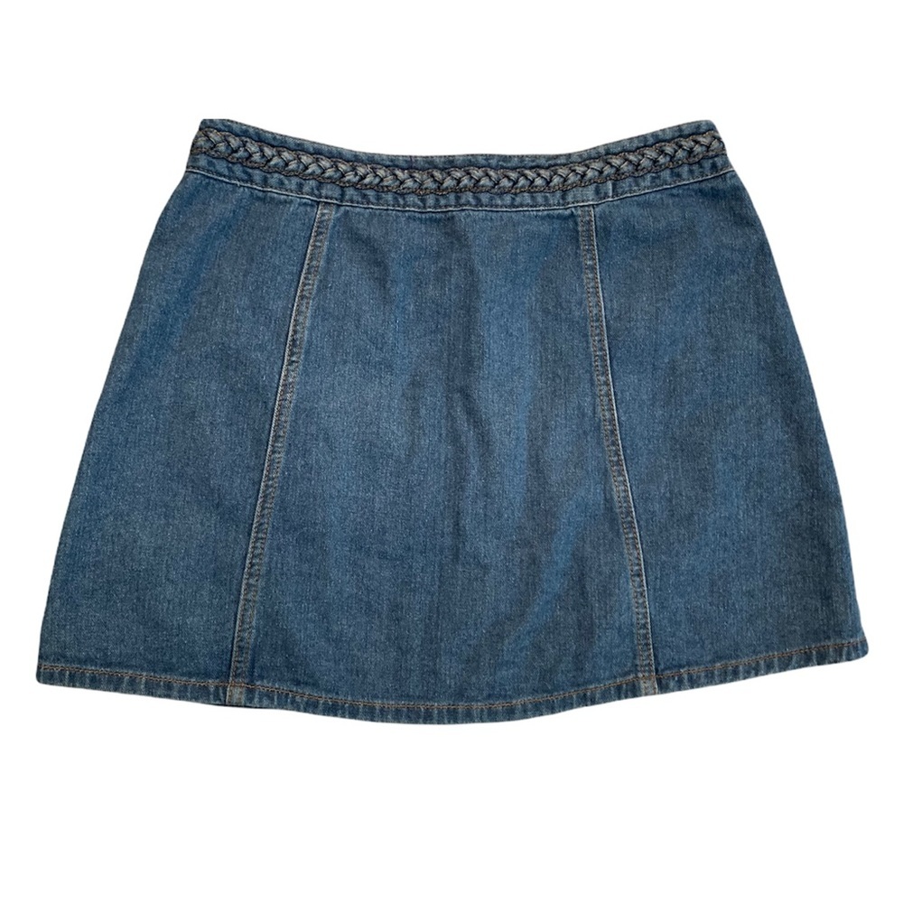 Kendall & Kylie ๐ฏ% Cotton Denim Button Down Skirt size 28 - Picture 3 of 16